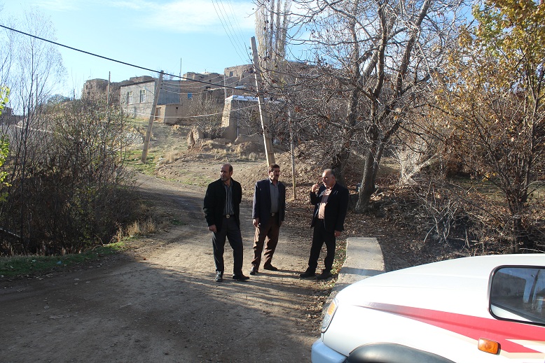  بازدید بخشدار کاغذکنان از روستای لله لو
