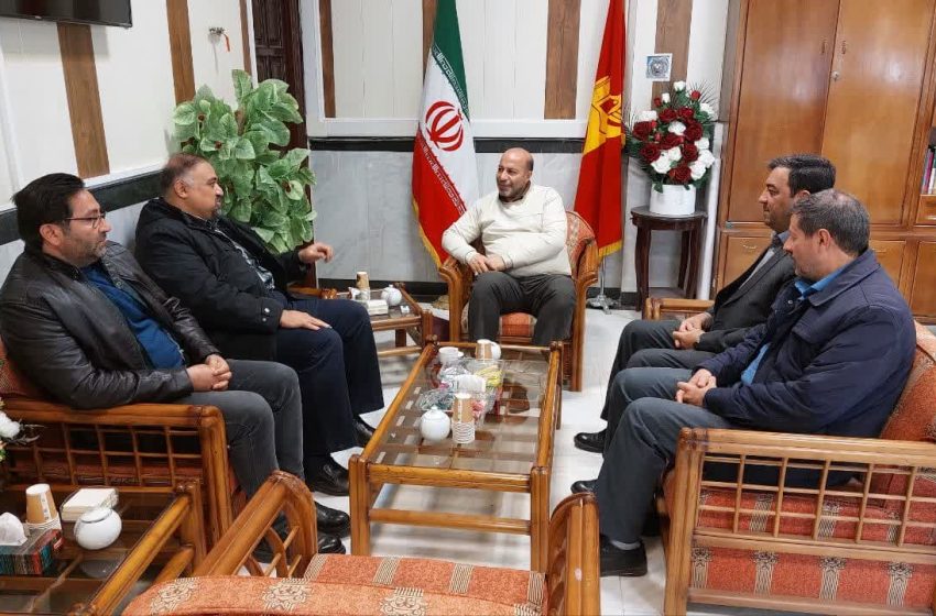  دیدار و گفتگوی معاون فنی طرح سرشماری عمومی کشاورزی استان با فرماندار میانه