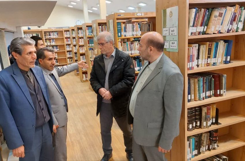  فرماندار میانه از کتابخانه عمومی پیامبر رحمت(ص) بازدید کرد