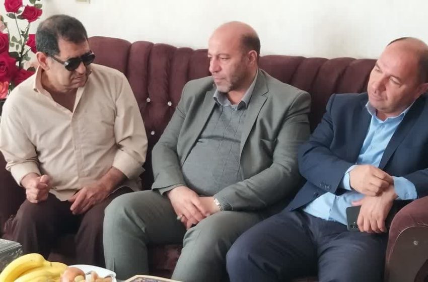 فرماندار میانه با دو جانباز سرافراز دوران دفاع مقدس دیدار کرد