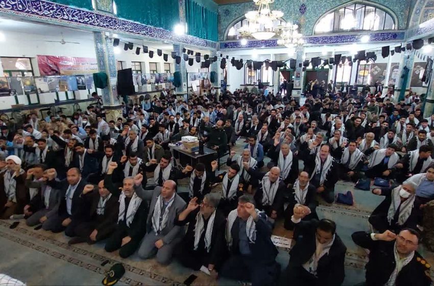  همایش بزرگ “نمایش اقتدار بسیج” در میانه برپا شد