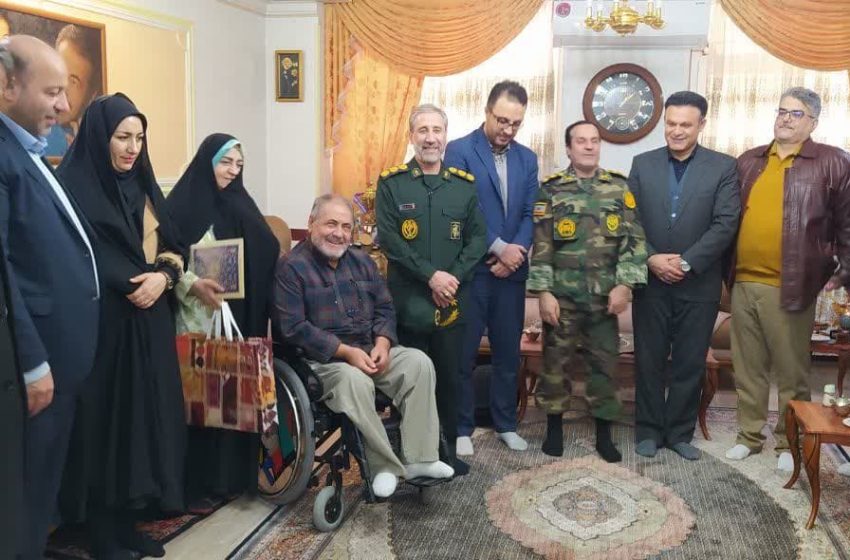  فرماندار میانه با خانواده‌های معظم شهدا و جانبازان دیدار کرد