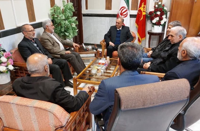  دیدار رییس ستاد بازسازی عتبات عالیات استان با فرماندار ویژه میانه برای تبریک انتصاب