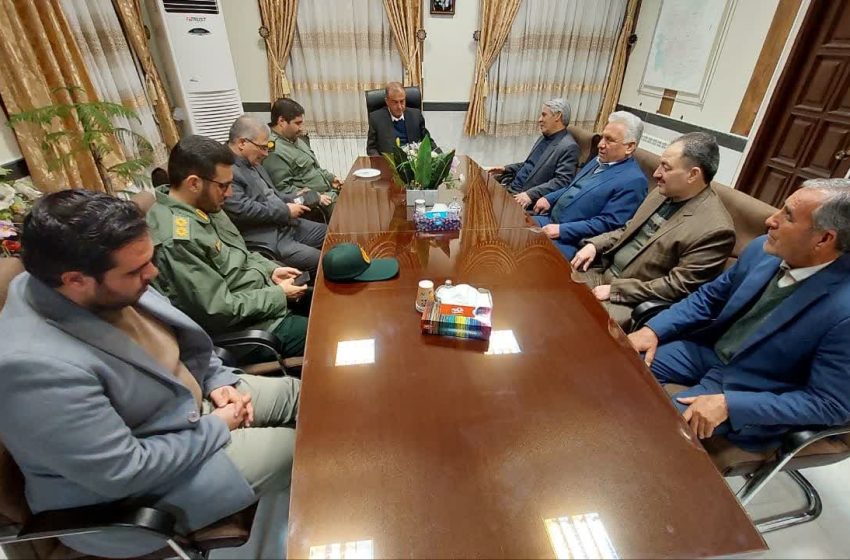  دیدار بخشدار مرکزی میانه با فرماندار ویژه شهرستان