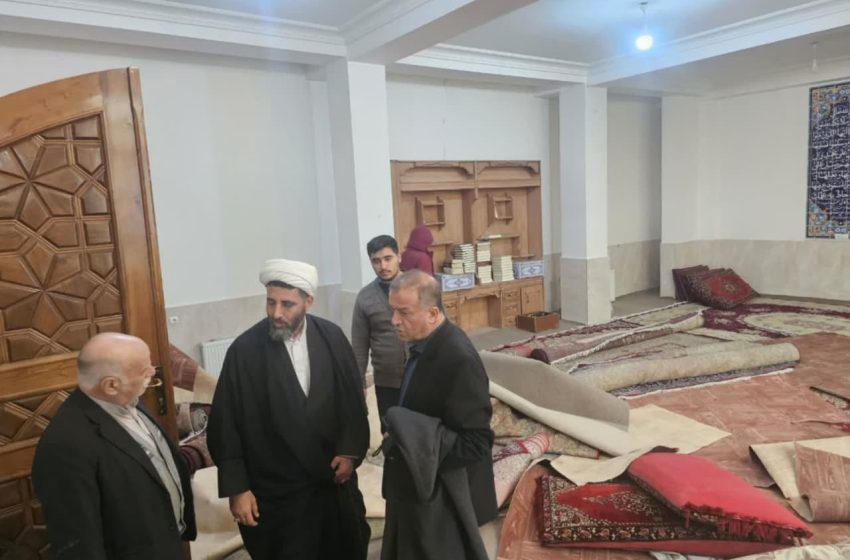  فرماندار ویژه میانه از روند کار بازسازی ساختمان حوزه علمیه برادران میانه بازدید کرد