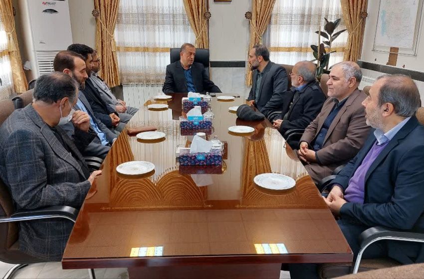  دیدار رئیس دادگستری، دادستان و جمعی از کارکنان دستگاه قضایی شهرستان با فرماندار ویژه میانه به مناسبت تبریک انتصاب