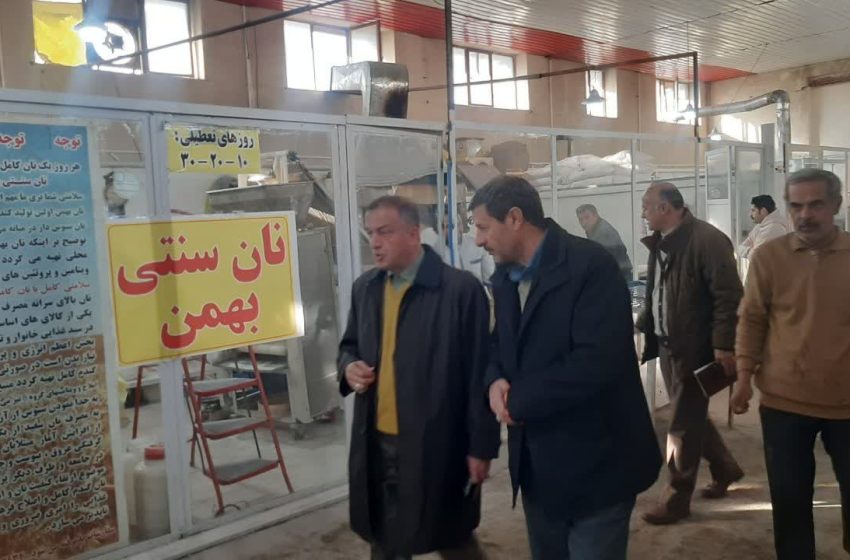  بازدید فرماندار ویژه میانه از مجتمع تعاونی آتیه سازان جهاد کشاورزی و محل برپایی بازارچه عرضه محصولات غذایی