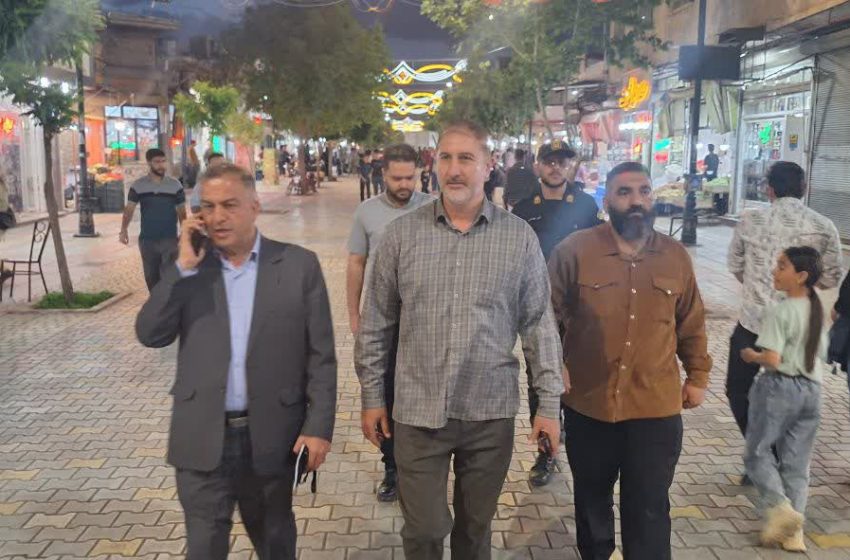  بازدید میدانی فرماندار ویژه از پیاده راه بازار و پاساژ قائم