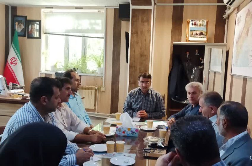  بازدید از مخازن آب شرب و جلسه بررسی مشکل و کمبود آب شرب در شهر ترک.