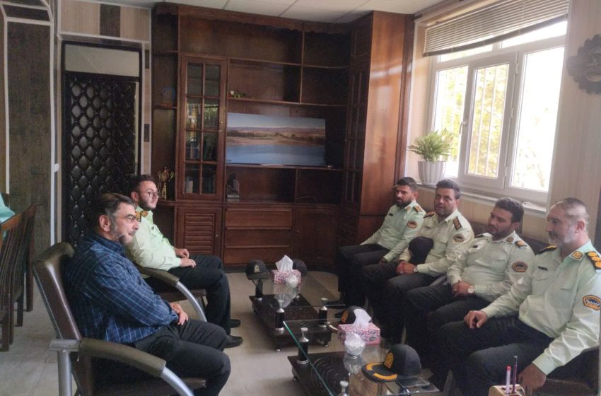  دیدار فرمانده انتظامی شهرستان میانه با بخشدار کندوان