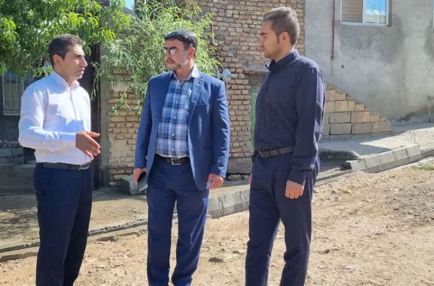  بازدید بخشدار کندوان از پروژه های روستای طارون و معدن سنگ روستا