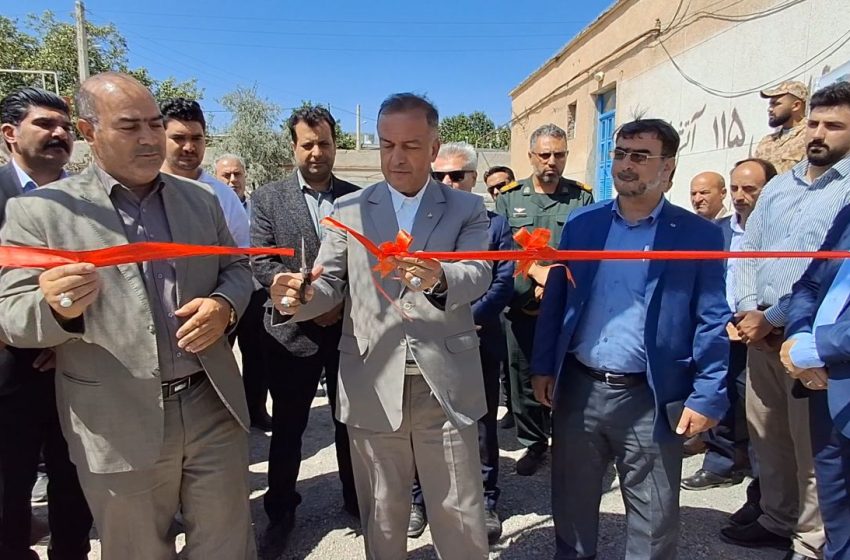  ۶ پروژه عمرانی در بخش کندوان افتتاح شد