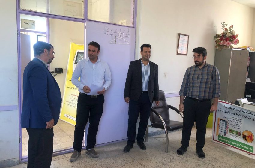  بازدید بخشدار کندوان از ادارات جهاد کشاورزی و اداره برق