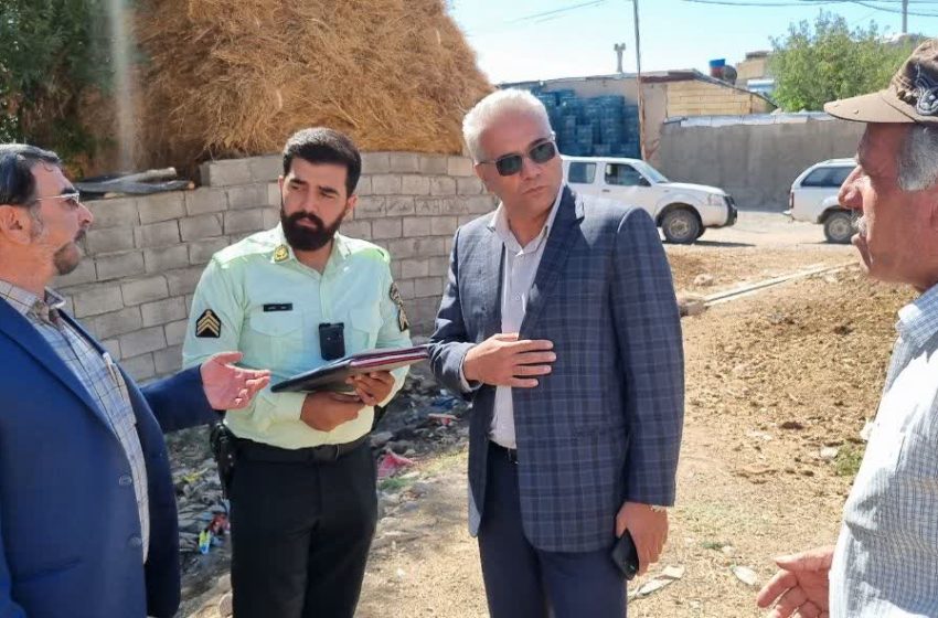  بازدید بخشدار کندوان از مشکلات زیست‌محیطی روستای سوین