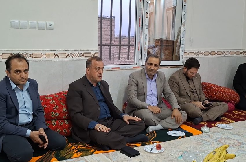  فرماندار ویژه میانه میهمان اهالی حلاج علیا شد