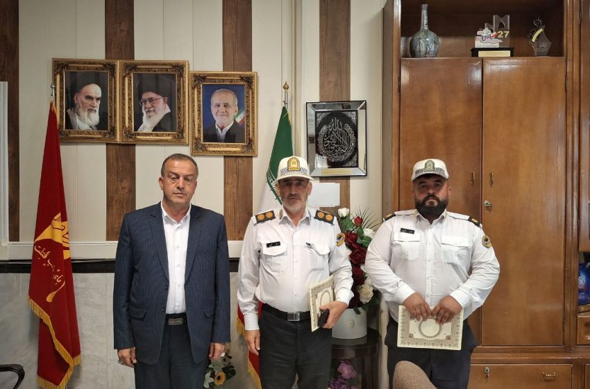  فرماندار ویژه میانه از پلیس وظیفه شناس پلیس راه میانه-زنجان تجلیل کرد