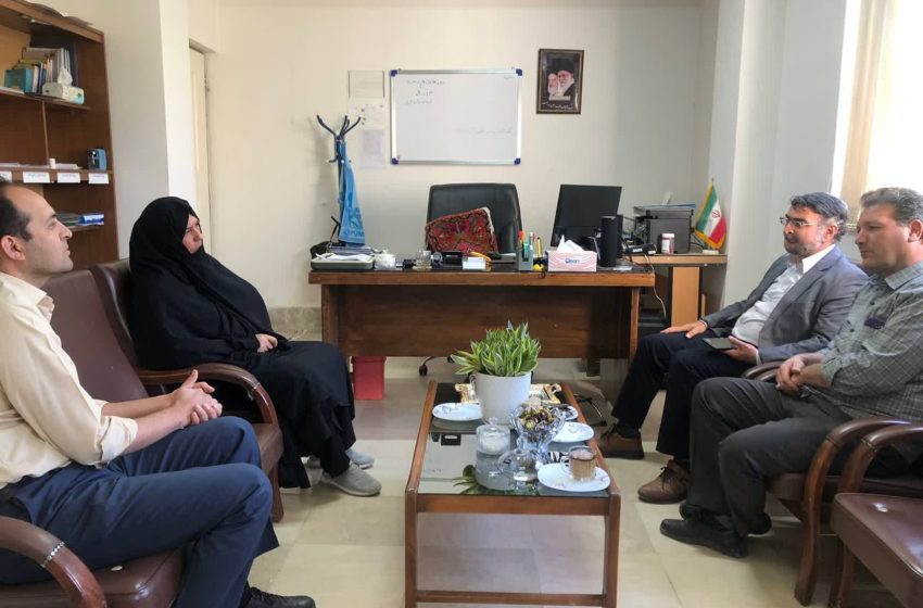  بازدید بخشدار کندوان از اداره آب و فاضلاب و بررسی مشکلات آب شرب