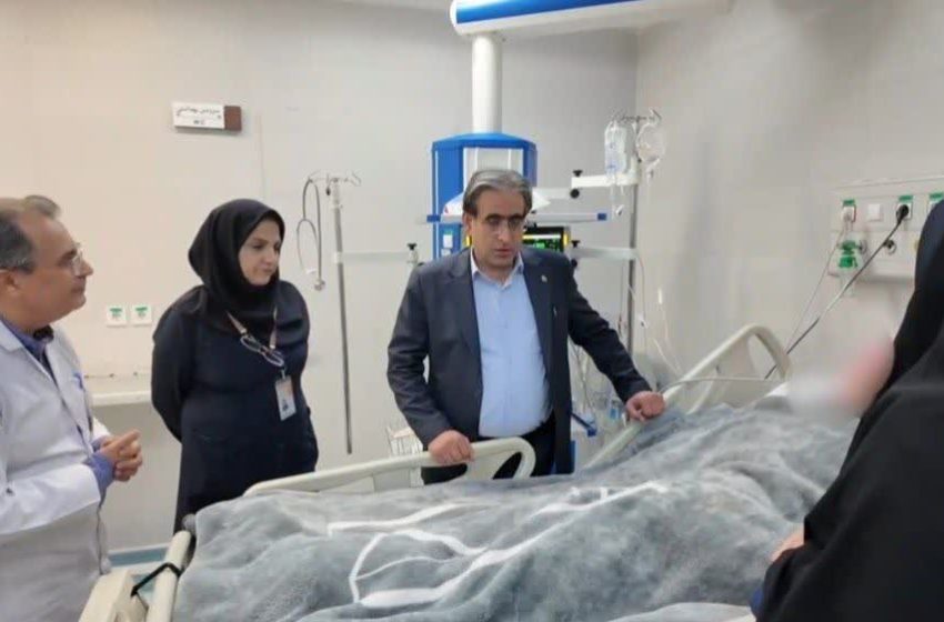  عیادت معاون سیاسی و اجتماعی استاندار از دانشجوی حادثه‌دیده دانشگاه تبریز
