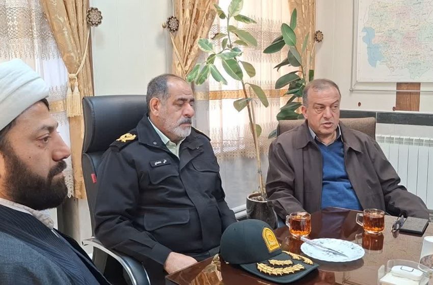  دیدار فرمانده انتظامی استان آذربایجان شرقی با معاون استاندار و فرماندار ویژه شهرستان میانه