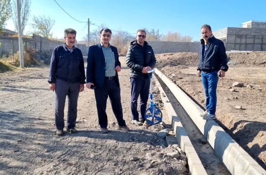  بازدید بخشدار کندوان از پروژه‌های عمرانی در  روستاهای نودوزق و کزرج